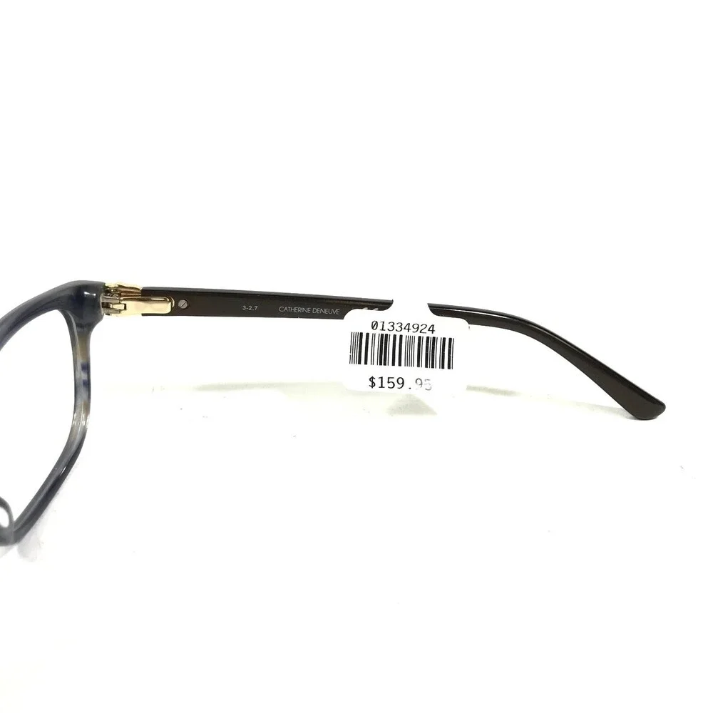 Catherine Deneuve CD0418 020 Eyeglasses Frames Brown Grey Horn Cat Eye 54-17-135